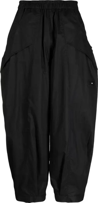 Cropped Wide-Leg Trousers