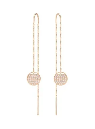 Generic Swarovski Ginger Chain Stone Studded Dangle Earrings 