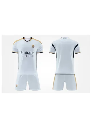 M MIAOYAN Benzema Real Madrid Club Adult Unnumbered Football Jersey 