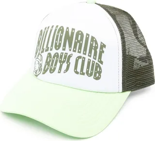 Logo Print Mesh-Detail Cap