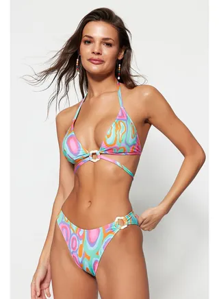 Abstract Patterned Accessory Bikini Bottom TBESS23BA00237 