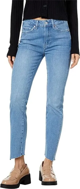Paige Cindy Seaming Jagged Hem in Wrennin Distressed (Wrennin Distressed) Women's Jeans