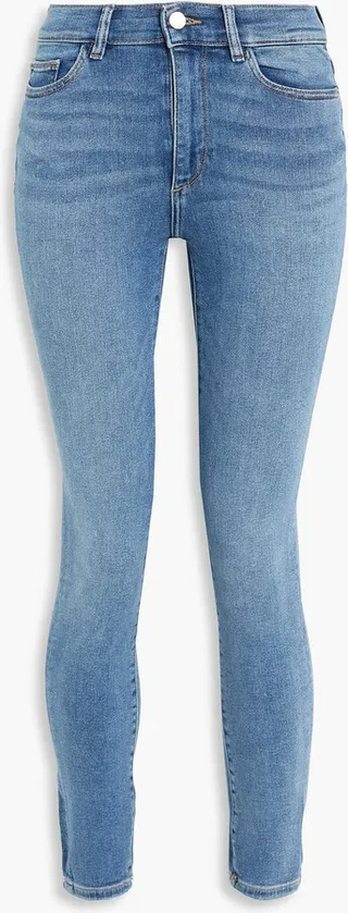 Farrow cropped mid-rise skinny jeans