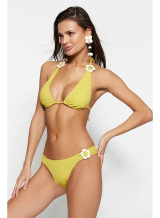 Oil Green Accessories Normal Leg Bikini Bottom TBESS23BA00062 