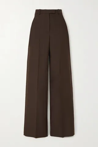 Valentino Garavani - Wool Straight-leg Pants - Brown