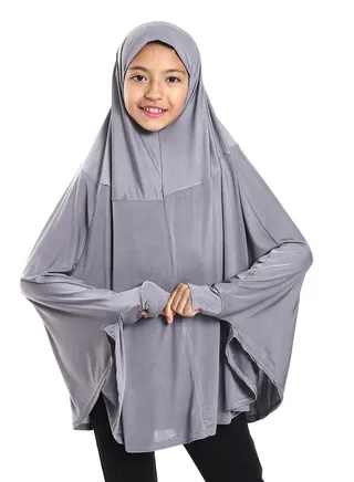 Plain Prayer Veil For Girls With Long Sleeves 