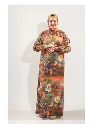 Isdal Dress For Women and Girls - Lycra - Brown 