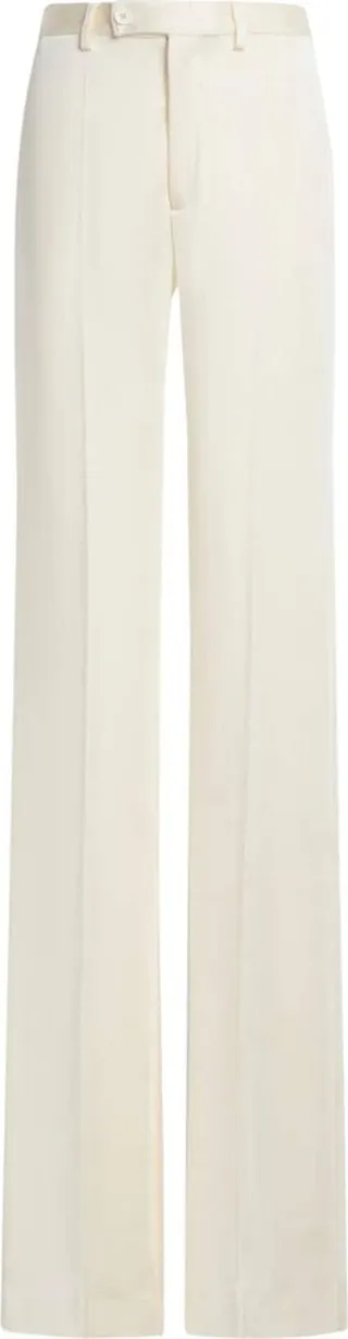 Pressed-Crease Straight-Leg Trousers