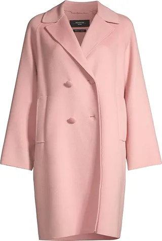 Rivetto Double-Breasted Wool-Blend Coat