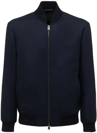 Wool bomber jacket