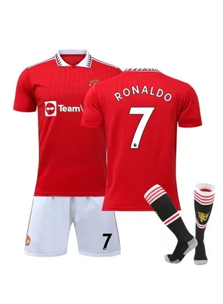 3-Piece Ronaldo Stadium 7 Men's Soccer Jersey 