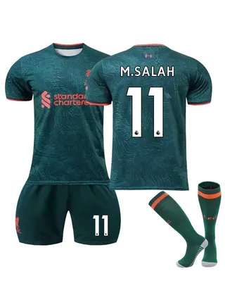 Liverpool 2 Away Green Adult Children's Football Jersey 