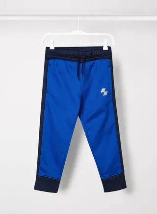 Boys Colourblock Joggers Blue 