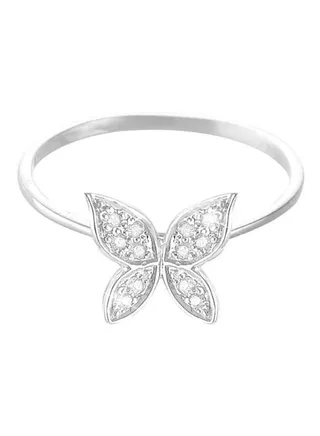 Butterfly Diamond Ring 