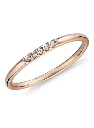 Ultra Mini Diamond Pave Stackable Fashion Ring 