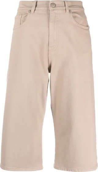 Long-Length Denim Shorts