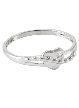 0.01 Carat Diamond Heart Promise Ring 