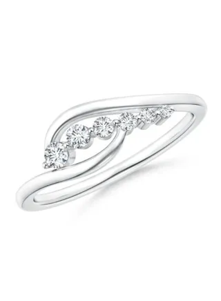 Diamond Journey Bypass Ring 