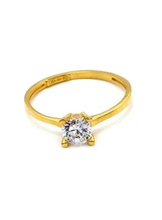18 Karat Gold Solicitor Stone Ring 