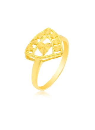 22kt Gold Heart Ring Signifying Eternal Love 