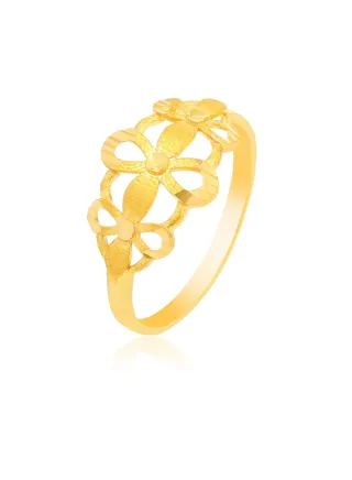 Cherish Moments with Heart-Shaped 22kt Gold Rings 