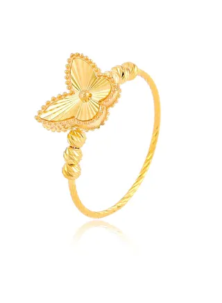 Butterfly Shape Rings in 21K Gold 