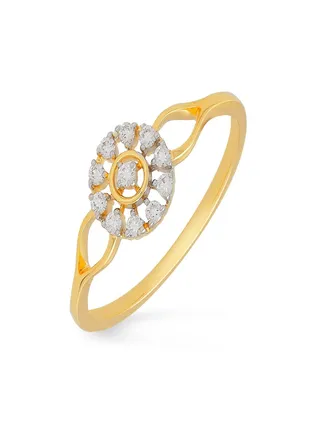 Malabar Gold and Diamonds 18 Carat 750 Purity Diamond Ring MGNFEL033RN1YVVSVS-GH13 