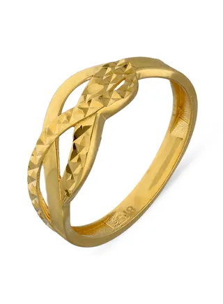 Gold Spiral Shaped Ring 21KT - FKJRN21KU2113 