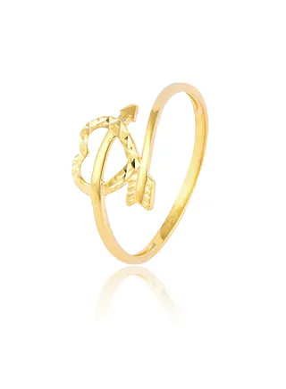 18kt Gold Heart Ring for Her 