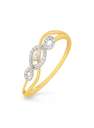 Malabar Gold and Diamonds 18 Carat 750 Purity Diamond Ring MNAAFD013RN1YVVSVS-GH14 