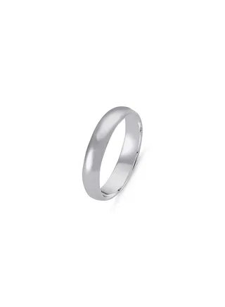 925 Silver 4mm D Shape Plain Wedding Band Ring-High-Quality Jewelry in UAE Dubai 100% Precious Metal Gift for Couples-EMNON134RI-WR82665 