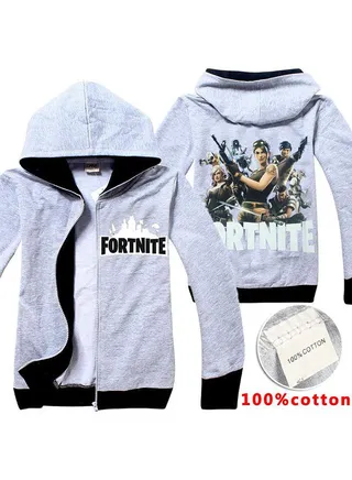 Printed Design Pure Cotton Long Sleeve Jacket Grey/Black/White 