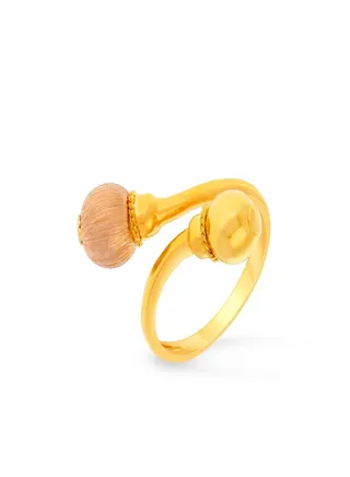 22 Carat 916 Purity Two Tone Gold Ring RG1185526T16 For Women 
