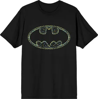 Batman Bat Icon Logo Men’s Black T-shirt-3XL