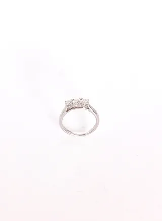 Ring, Gold Color, 18KW, SI Clarity, 3D 