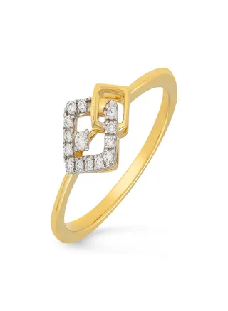 Malabar Gold and Diamonds 18 Carat 750 Purity Diamond Ring MGNFEL025RN1YVVSVS-GH15 