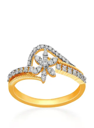Malabar Gold and Diamonds 18 Carat 750 Purity Diamond Ring MGNBSC617RN1YVVSVS-GH15 