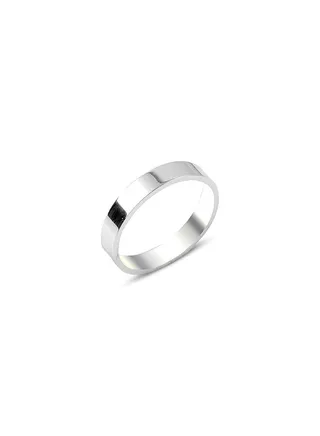 925 Silver 4mm Flat Plain Wedding Band Ring-High-Quality Jewelry in UAE Dubai 100% Precious Metal Gift for Couples-EMNON135RI-WR87536 