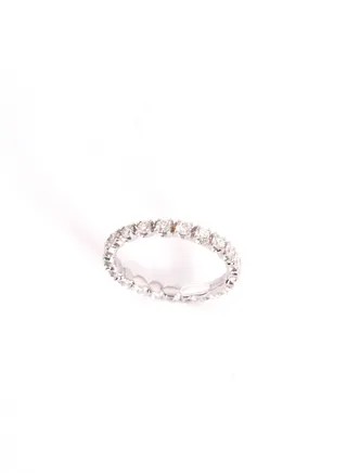 Ring, Gold Color, SI Clarity, 18KW, 21D, Eternity 