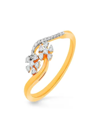 Malabar Gold and Diamonds 18 Carat 750 Purity Diamond Ring MGNAFD043RN1YYVVSVS-GH15 