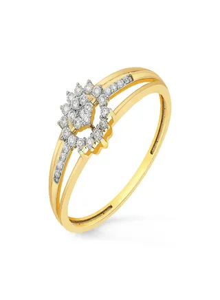 Malabar Gold and Diamonds 18 Carat 750 Purity Diamond Ring MNAAFD043RN1YVVSVS-GH13 