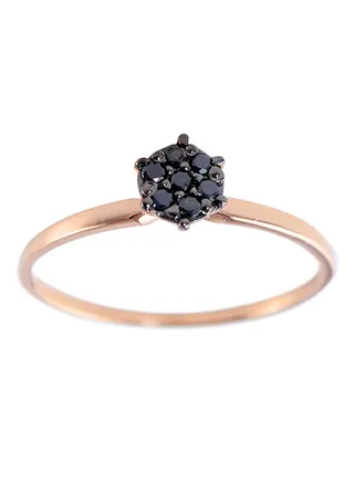 18K Gold Diamond Solitaire Ring 0.07 Carat 