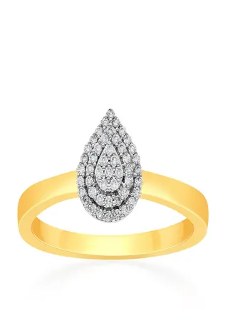Malabar Gold and Diamonds 18 Carat 750 Purity Diamond Ring MGNGEN623RN1YVVSVS-GH15 