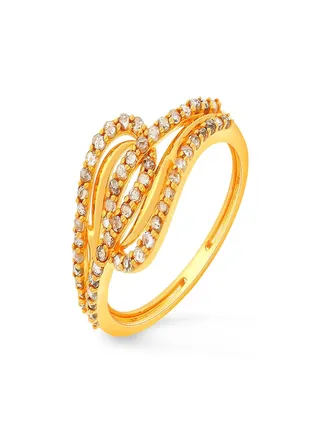 22 Carat 916 Purity Yellow Gold Uncut Diamond Ring EGNPRE469RN1Y13 For Women 