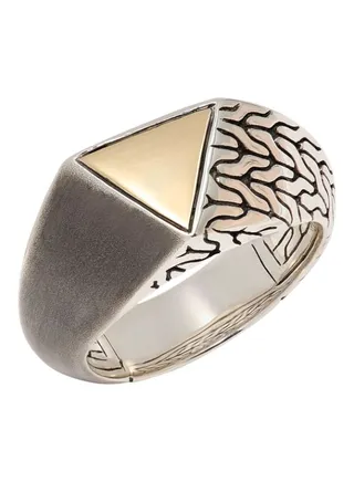 Classic Chain 18K Gold Bonded Sterling Silver Ring for Women One Size 