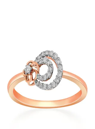 Malabar Gold and Diamonds 18 Carat 750 Purity Diamond Ring MGNPNG023RN6RVVSVS-GH14 