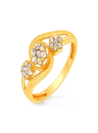 22 Carat 916 Purity Yellow Gold Uncut Diamond Ring EGNPRE183RN1Y12 For Women 