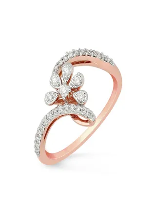 Malabar Gold and Diamonds 18 Carat 750 Purity Diamond Ring MGNGEN1553RN1RVVSVS-GH15 