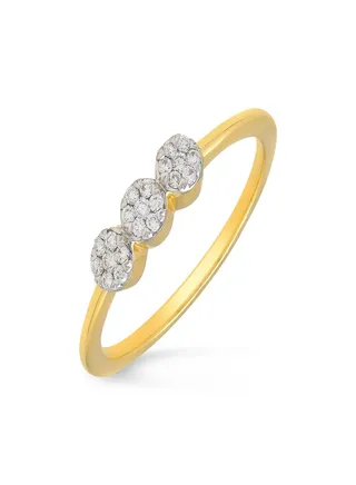 Malabar Gold and Diamonds 18 Carat 750 Purity Diamond Ring MGNFEL024RN1YVVSVS-GH13 