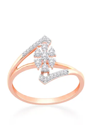 Malabar Gold and Diamonds 18 Carat 750 Purity Diamond Ring MNAAFD002RN1RRVVSVS-GH13 